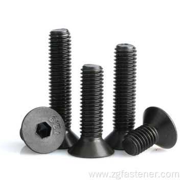 12.9 Grade Black oxide hexagon socket countersunk head screws